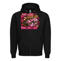 Black Howdy Valentine Zipper Hoodie - CowhideDigitalArt
