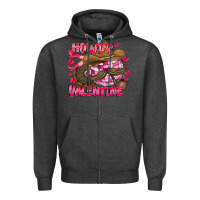 Charcoal Heather Howdy Valentine Zipper Hoodie - CowhideDigitalArt