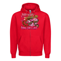 Red Howdy Valentine Zipper Hoodie - CowhideDigitalArt