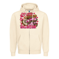 Sandshell Howdy Valentine Zipper Hoodie - CowhideDigitalArt