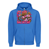 True Royal Howdy Valentine Zipper Hoodie - CowhideDigitalArt