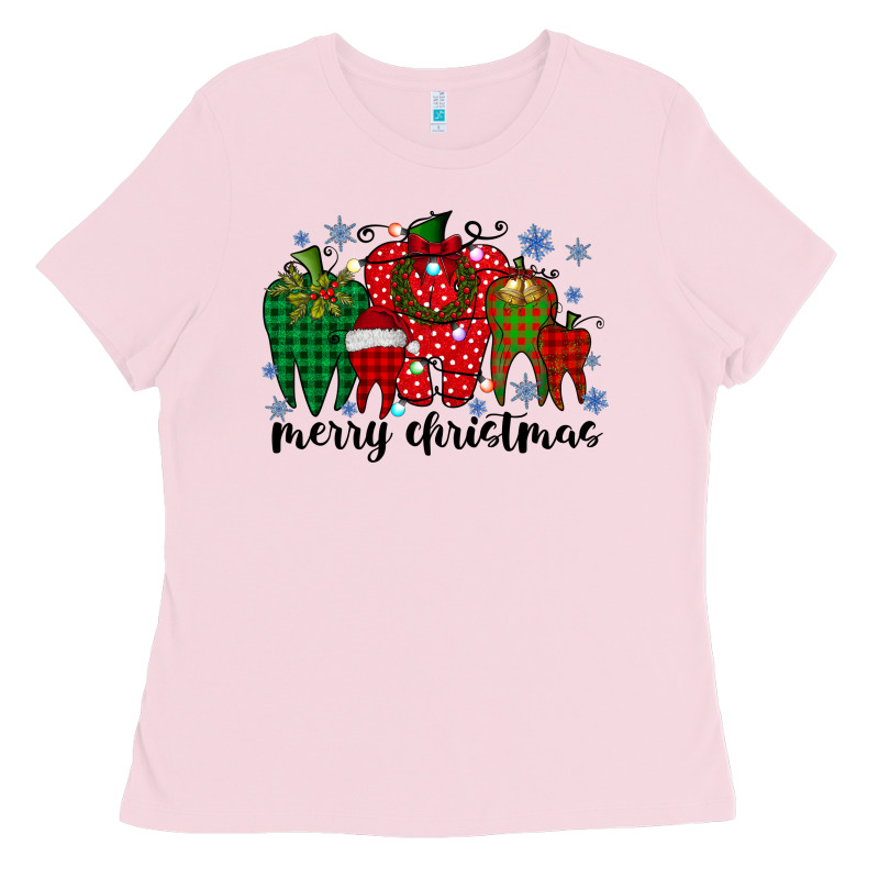 Merry Christmas Tooth Ladies Tee by RacoonDesign | Teevron