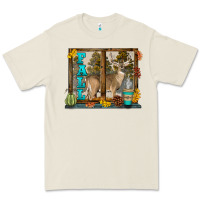 Bone White Tailed Buck Fall Premium Tee - LillyAllenDesigns