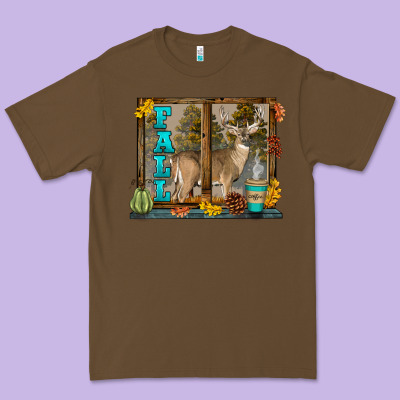 White Tailed Buck Fall Premium Tee Designed By Lillyallendesigns