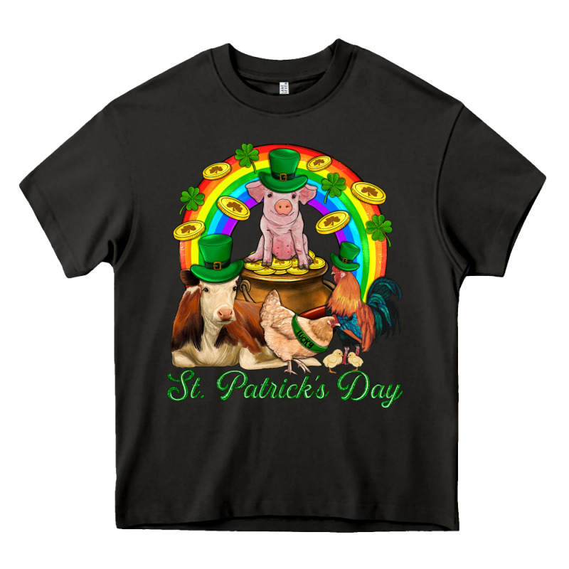 St. Patrick's Day Farm Animal Png Heavy Core Tee by BundleAndBundleShop | Teevron