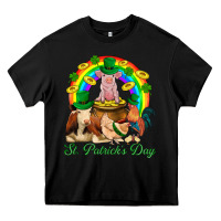 Black St. Patrick's Day Farm Animal Png Heavy Core Tee - BundleAndBundleShop