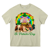 Mossy St. Patrick's Day Farm Animal Png Heavy Core Tee - BundleAndBundleShop