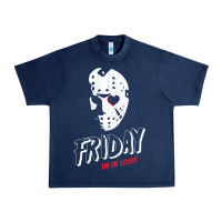 Navy friday the 13th friday i'm in love vintage style horror halloween t sh Urban Heavy Tee - lanVoArt