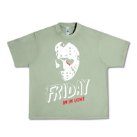 Oil Green friday the 13th friday i'm in love vintage style horror halloween t sh Urban Heavy Tee - lanVoArt