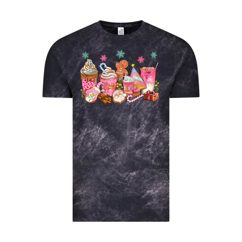 Pink Gingerbread Coffee Cups Vintage Tee by texasbilliewilder | Teevron