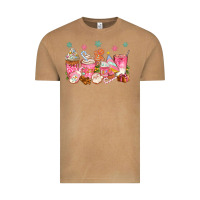 Vintage Camel Pink gingerbread coffee cups Vintage Tee - texasbilliewilder