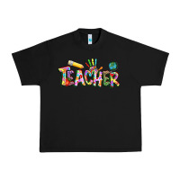 Black Autism Teacher Urban Heavy Tee - NancyCooperArtShop