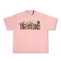 Salmon Autism Teacher Urban Heavy Tee - NancyCooperArtShop