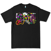 Black CMA Certified Medical Assistant Mardi Gras Premium Tee - LillyAllenDesigns