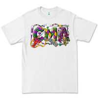 White CMA Certified Medical Assistant Mardi Gras Premium Tee - LillyAllenDesigns