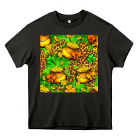 Asphalt St. Patrick's pot of gold seamless pattern Heavy Core Tee - BundleAndBundleShop