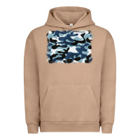 Pigment Burro blue camouflage background Urban Hoodie - BarkalooDesign