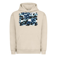 Pigment French Oak blue camouflage background Urban Hoodie - BarkalooDesign