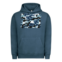 Pigment Midnight Navy blue camouflage background Urban Hoodie - BarkalooDesign