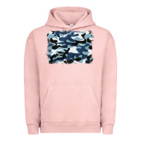 Pigment Salmon blue camouflage background Urban Hoodie - BarkalooDesign