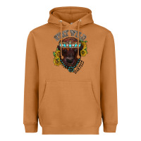 Meerkat turquoise bison Heavyweight Hoodie - RacoonDesign