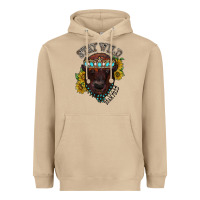 Mushroom turquoise bison Heavyweight Hoodie - RacoonDesign