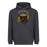 Smoke turquoise bison Heavyweight Hoodie - RacoonDesign