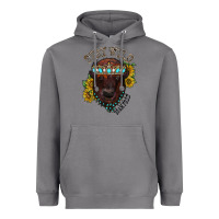 Storm turquoise bison Heavyweight Hoodie - RacoonDesign