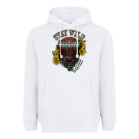 White turquoise bison Heavyweight Hoodie - RacoonDesign