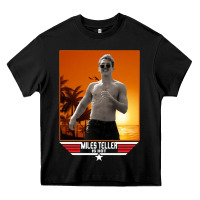 Black rooster topgun retro Heavy Core Tee - lanVoArt