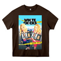 Chocolate Brown white chicks Heavy Core Tee - lanVoArt