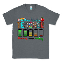 Charcoal Heather battery life of a teacher monday friday Classic Tee - RanaPortraitStore