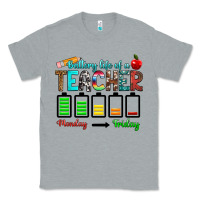 Heather Grey battery life of a teacher monday friday Classic Tee - RanaPortraitStore