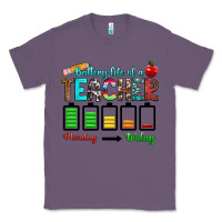 Lavender battery life of a teacher monday friday Classic Tee - RanaPortraitStore