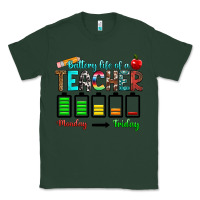 Sports Green battery life of a teacher monday friday Classic Tee - RanaPortraitStore