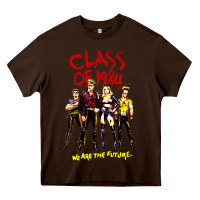 Chocolate Brown class of 1984 (design 1) Heavy Core Tee - lanVoArt