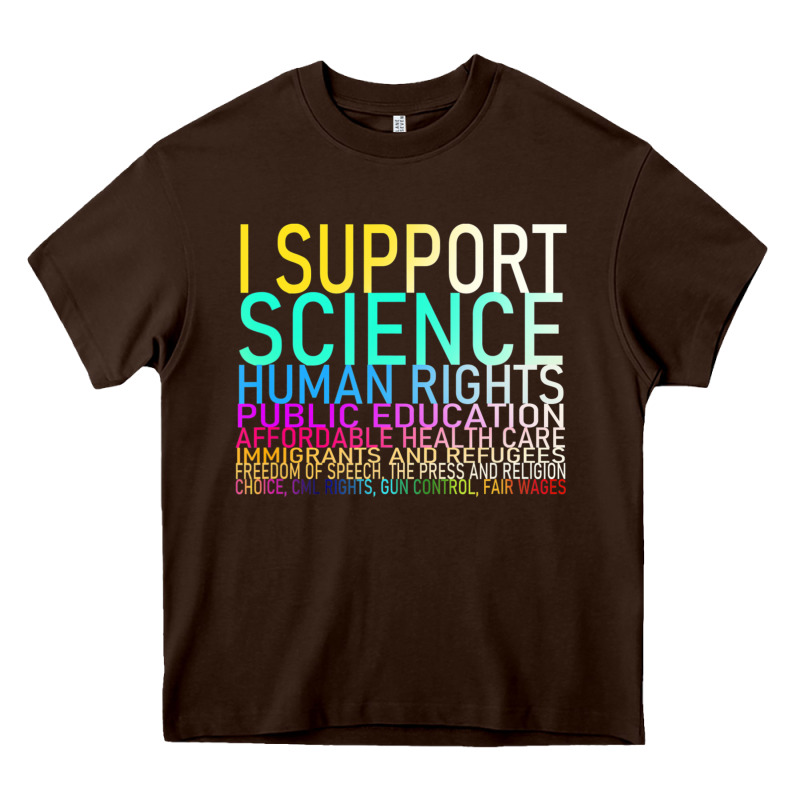 Hot Trend I Support Science Human Rights Public Education Heavy Core Tee by lanVoArt | Teevron