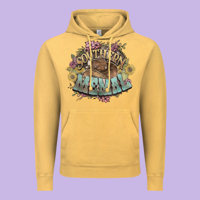 Southern Memal Western Flowers Vintage Hoodie Designed By Howdyjamesfarm