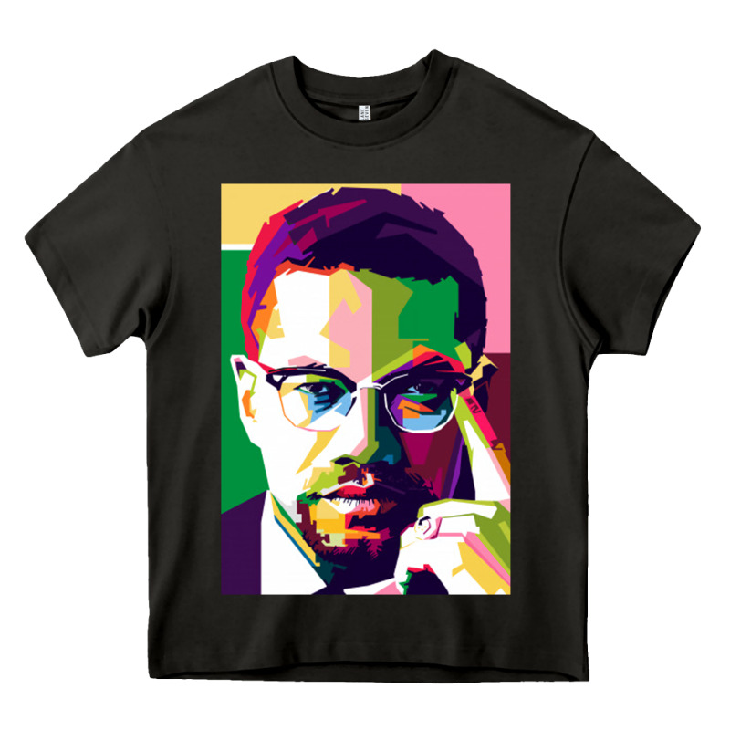 Malcolm X Heavy Core Tee by lanVoArt | Teevron