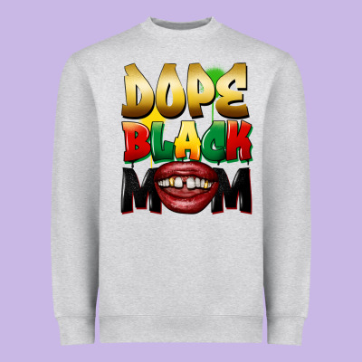 Dope Black Mom Heavyweight Sweatshirt Designed By Fadigitalartstudio
