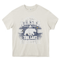 Cream alaska the last frontier shirt   adventure alaskan home gift t shirt Heavy Core Tee - lanVoArt