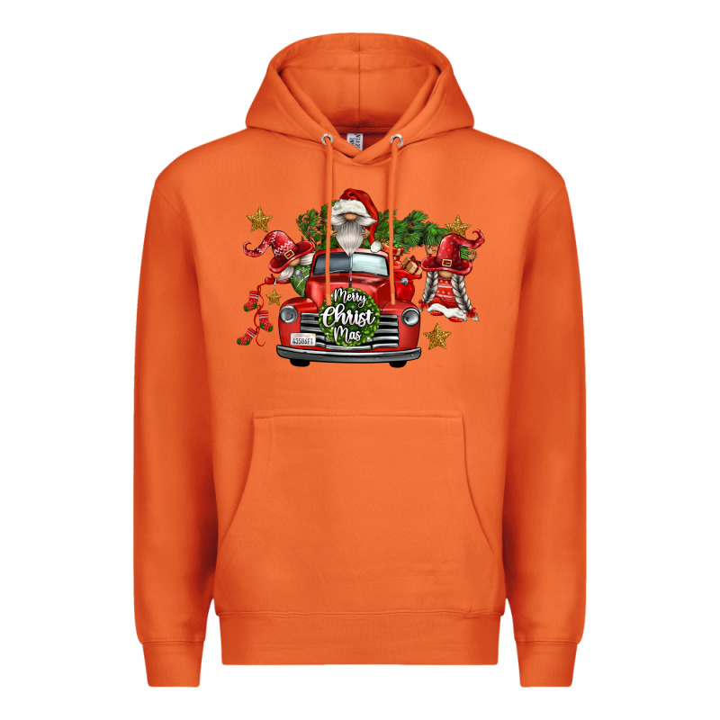 Merry Christmas Truck Gnomies Premium Hoodie by FaDigitalArtStudio | Teevron