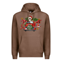 Chestnut merry christmas truck gnomies Premium Hoodie - FaDigitalArtStudio