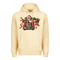 Pina Colada merry christmas truck gnomies Premium Hoodie - FaDigitalArtStudio