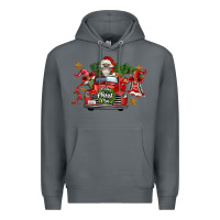 Rock merry christmas truck gnomies Premium Hoodie - FaDigitalArtStudio