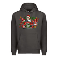 Smoke merry christmas truck gnomies Premium Hoodie - FaDigitalArtStudio
