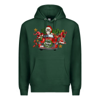 Sports Green merry christmas truck gnomies Premium Hoodie - FaDigitalArtStudio