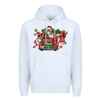 White merry christmas truck gnomies Premium Hoodie - FaDigitalArtStudio