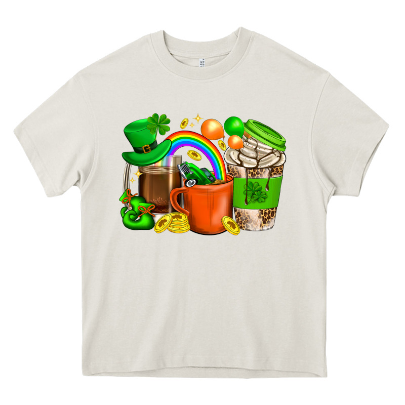 St. Patricks Day Coffee Cups Heavy Core Tee by BundleAndBundleShop | Teevron