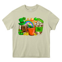 Mossy St. Patricks Day Coffee Cups Heavy Core Tee - BundleAndBundleShop